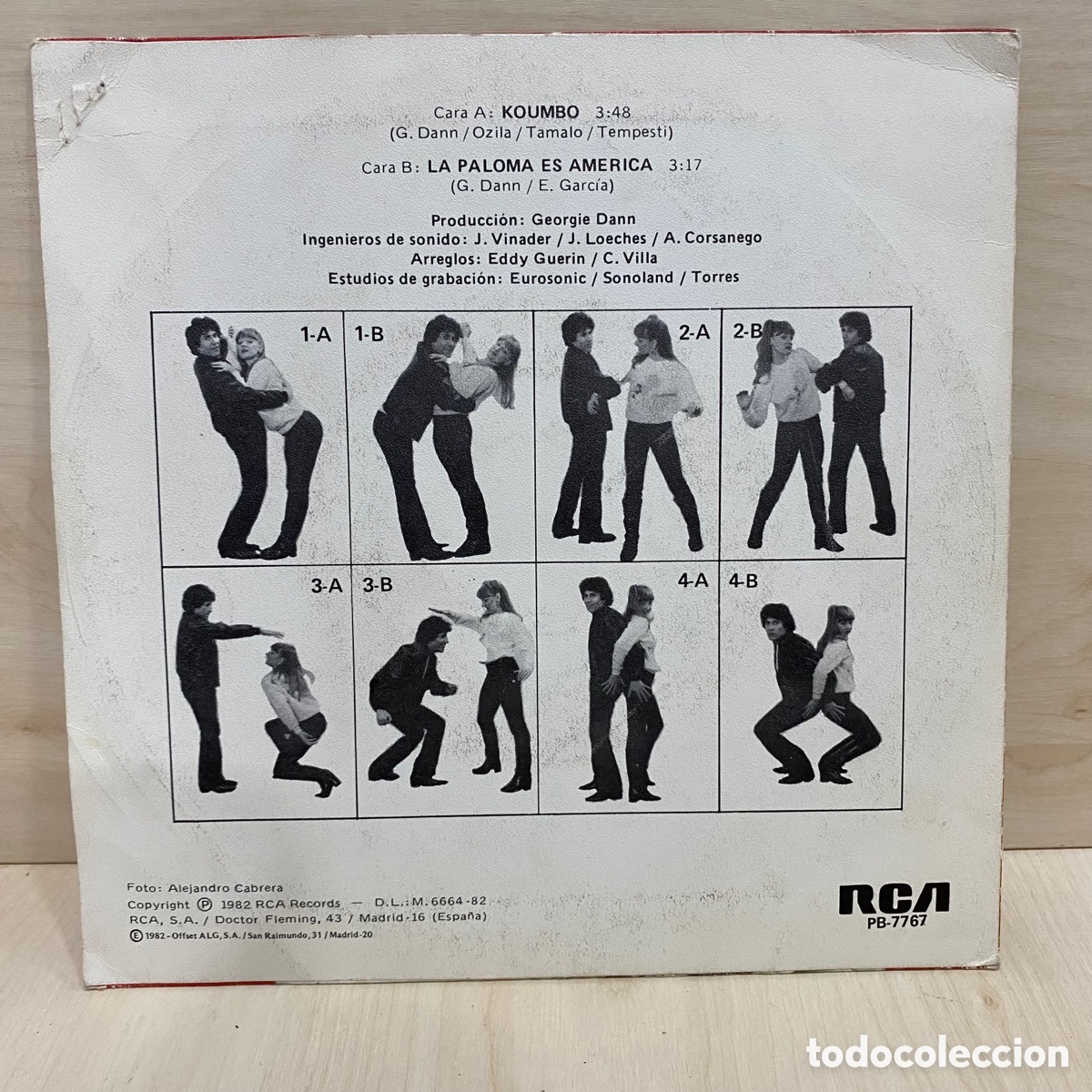 Discos de vinilo: Georgie Dann - Koumbo (7&rdquo;, Single, Promo) - Foto 2