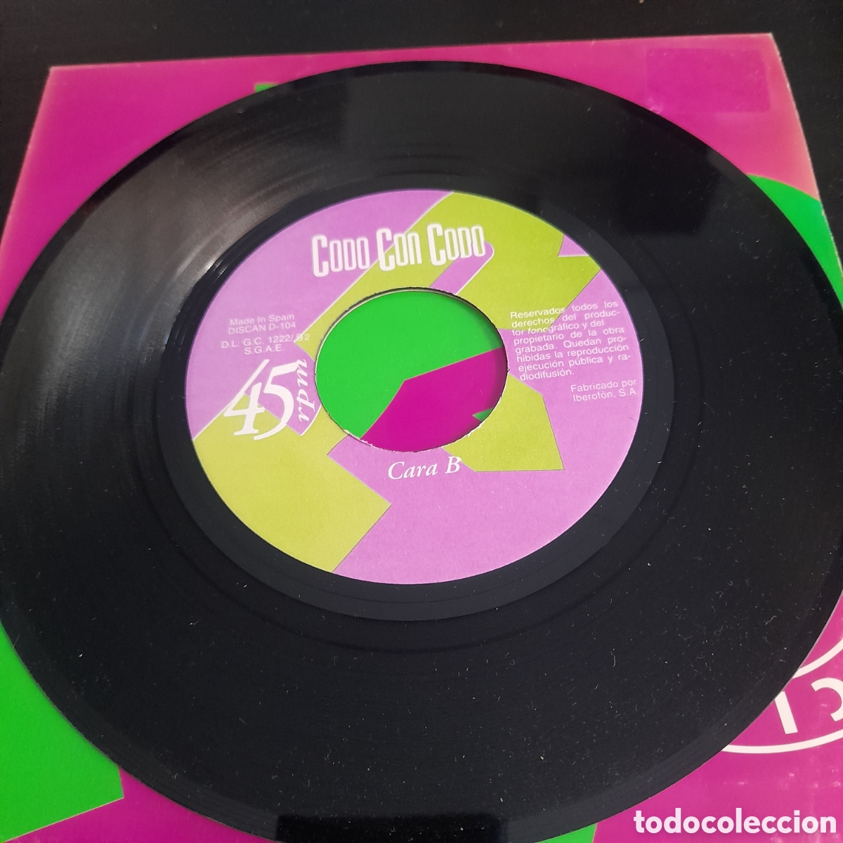 Discos de vinilo: Krull &ndash; Coraz&oacute;n De Medianoche / Codo Con Codo. Vinilo, 7&rdquo;, Single, Promo 1991 - Foto 4