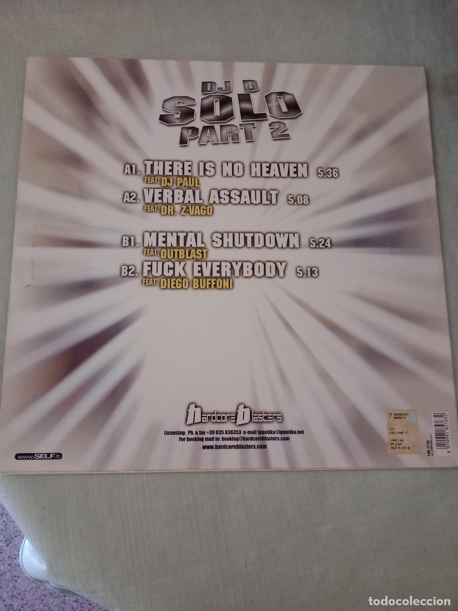 Discos de vinilo: DJ D SOLO PART 2 MAXI 12 - Foto 2