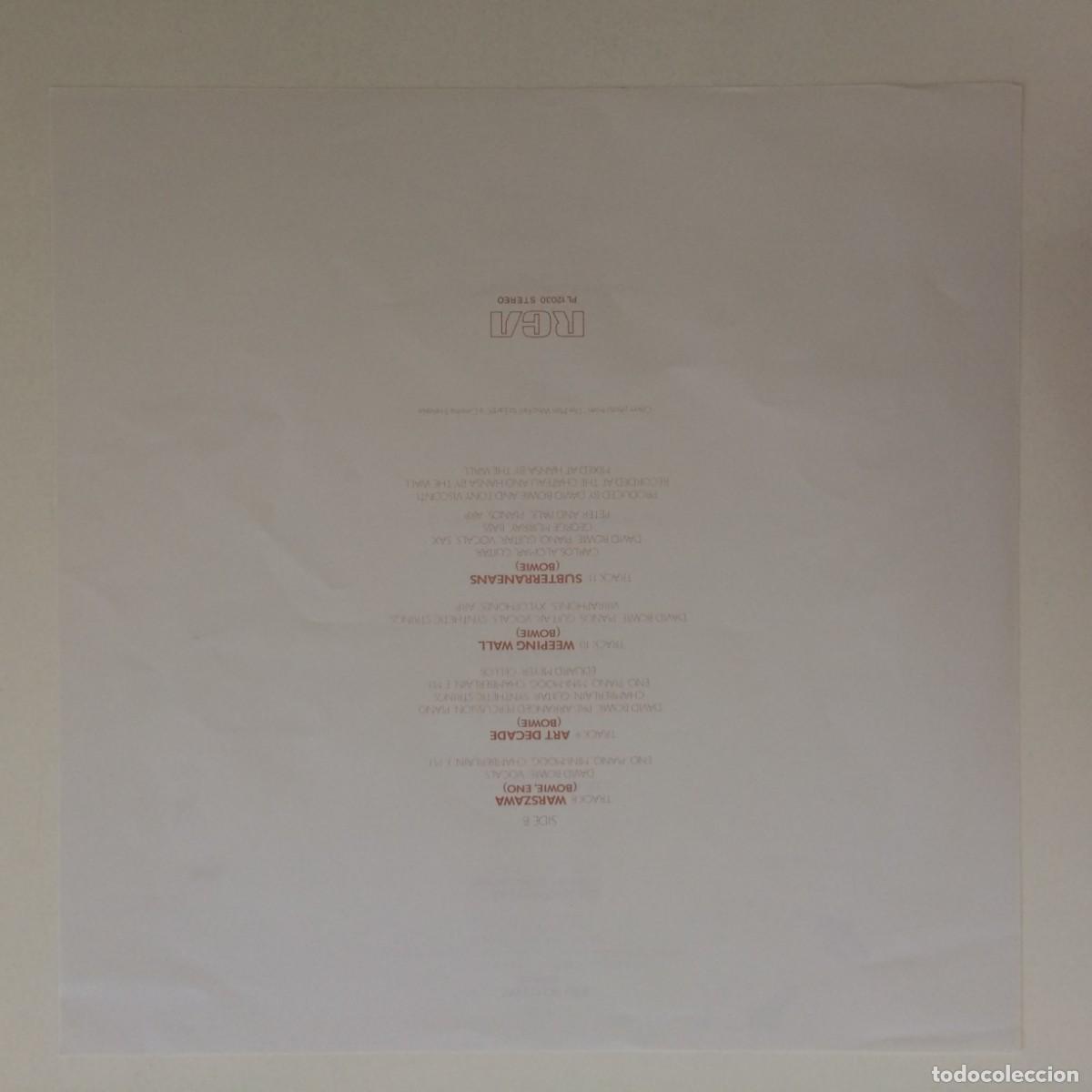 Discos de vinilo: David Bowie &ndash; Low , UK 1977 RCA* - Foto 4