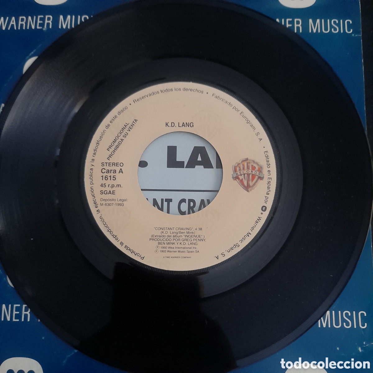 Discos de vinilo: k.d. lang &ndash; Constant Craving. Vinilo, 7&rdquo;, Single, Promo - Foto 3