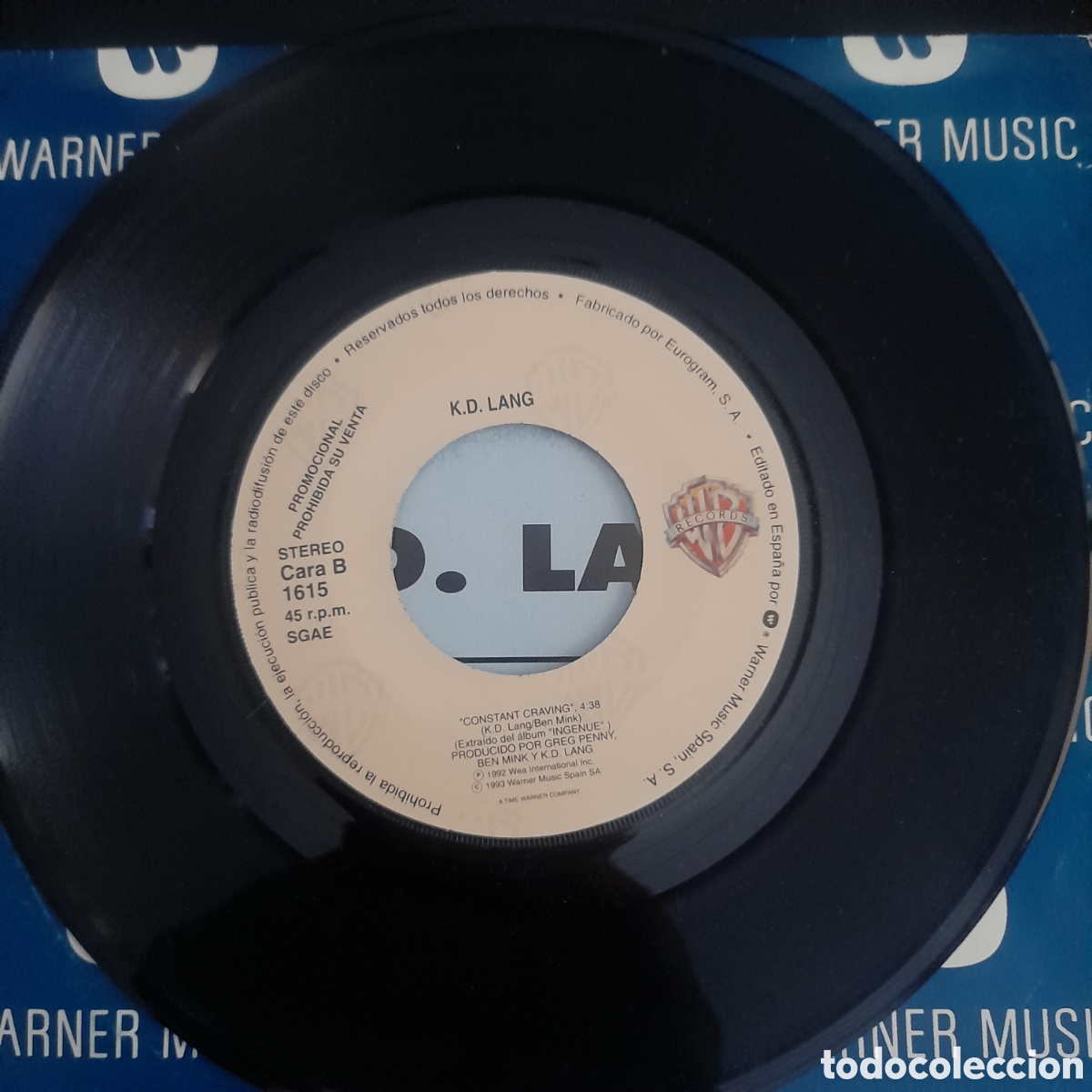 Discos de vinilo: k.d. lang &ndash; Constant Craving. Vinilo, 7&rdquo;, Single, Promo - Foto 4
