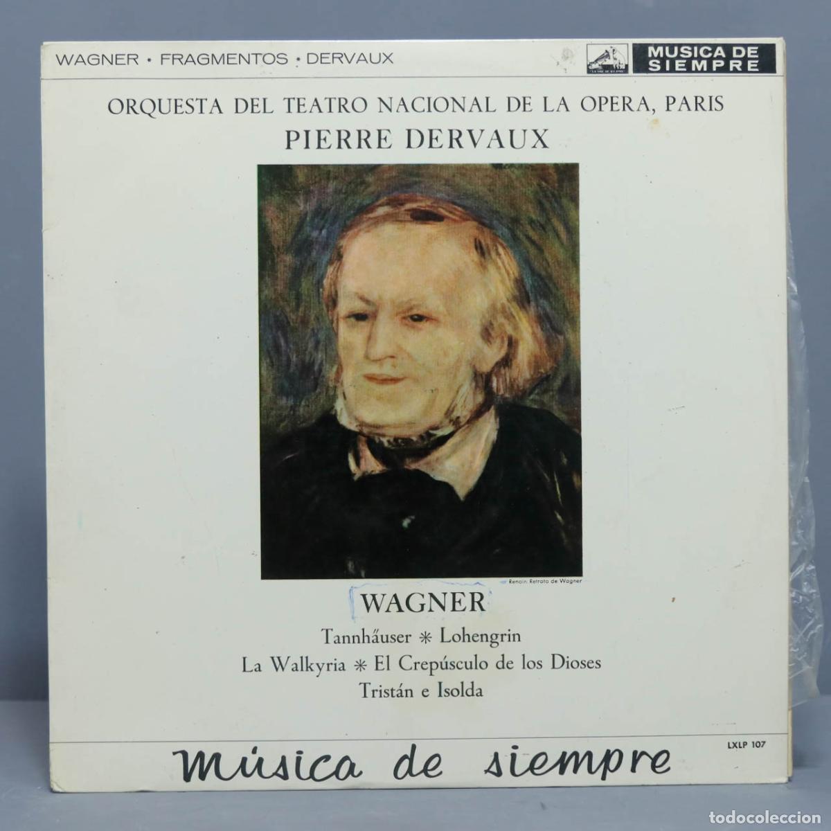 Discos de vinilo: LP. Paris Opera Orchestra, Pierre Dervaux, Wagner &ndash; Wagner - Foto 1