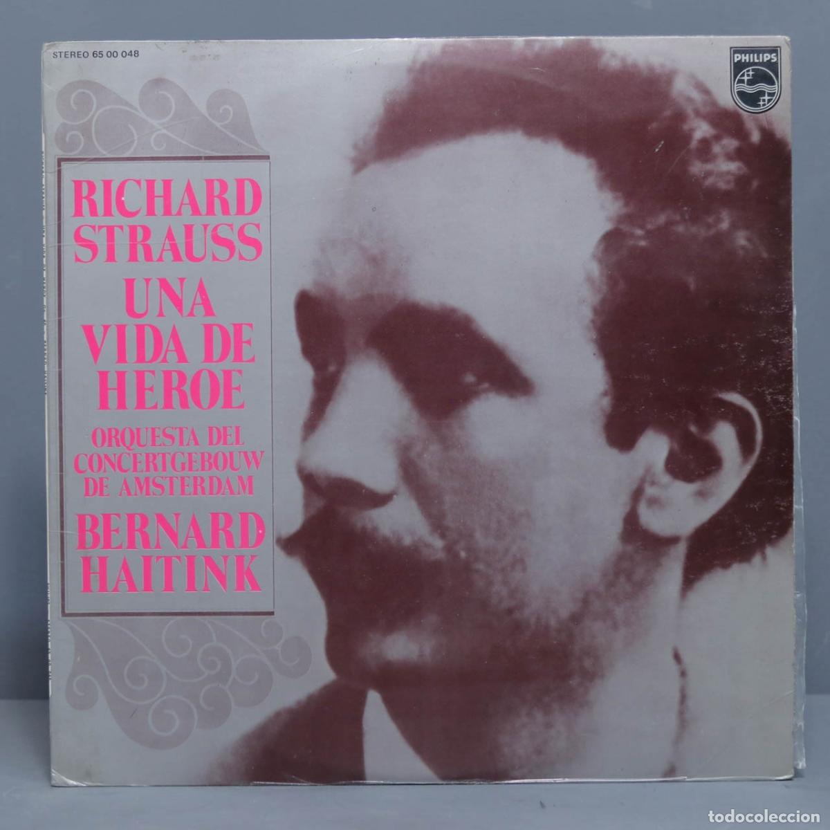 Discos de vinilo: LP. UNA VIDA DE HEROE. STRAUSS. HAITINK - Foto 1