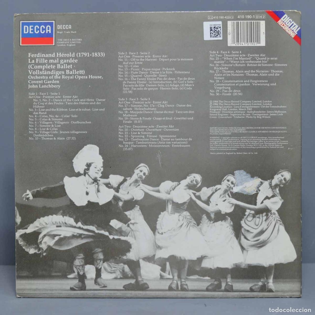 Discos de vinilo: LP. Lanchbery &ndash; La Fille Mal Gardee - Foto 2