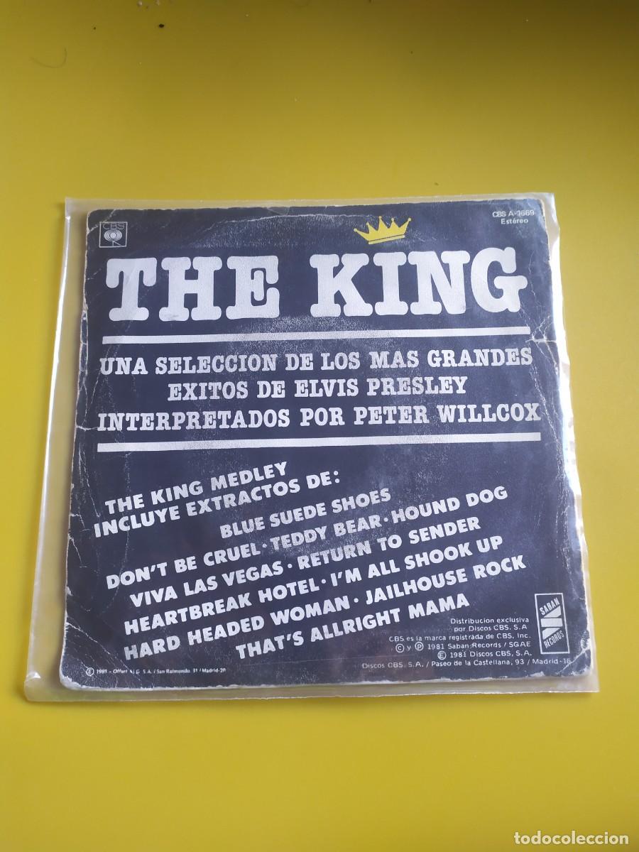 Discos de vinilo: Pete Willcox - The king / Dont stop 1981 - Foto 2