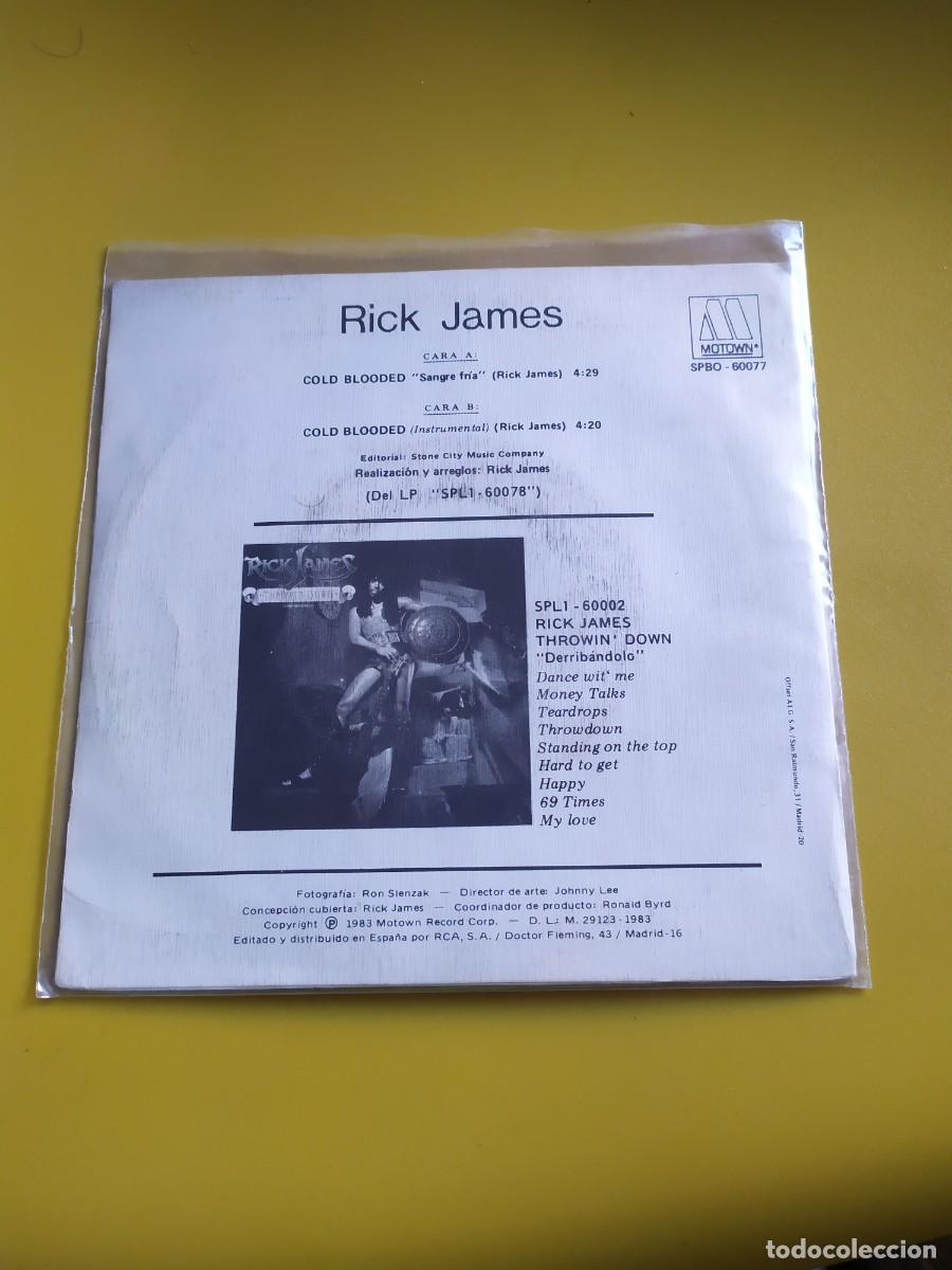 Discos de vinilo: Rick James - Cold blooded 1983 - Foto 2