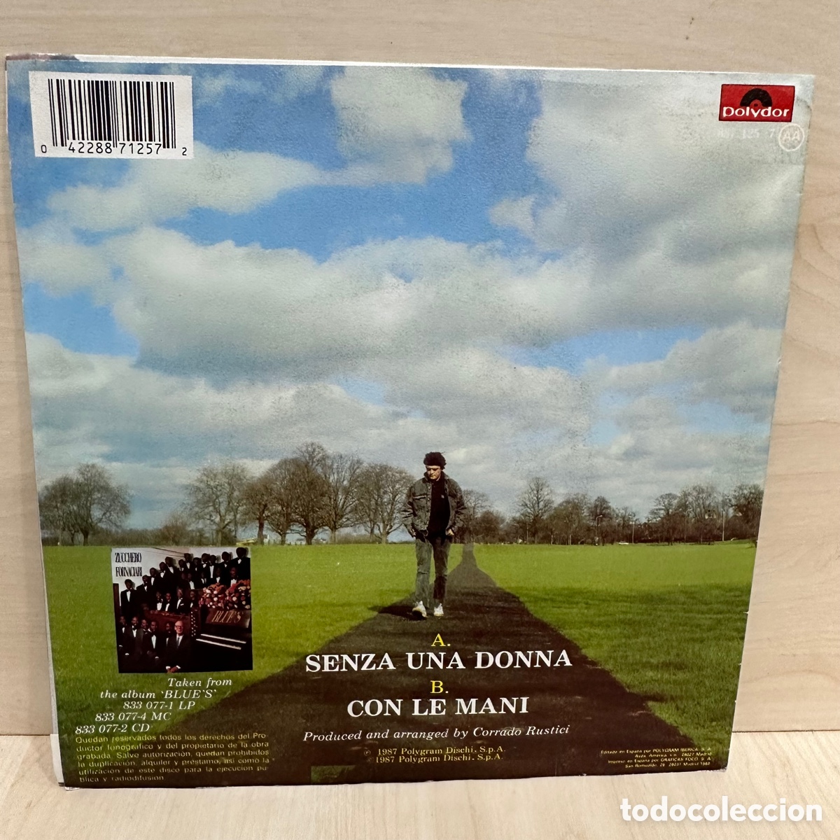 Discos de vinilo: Zucchero - Senza Una Donna (7&rdquo;, Single) - Foto 2