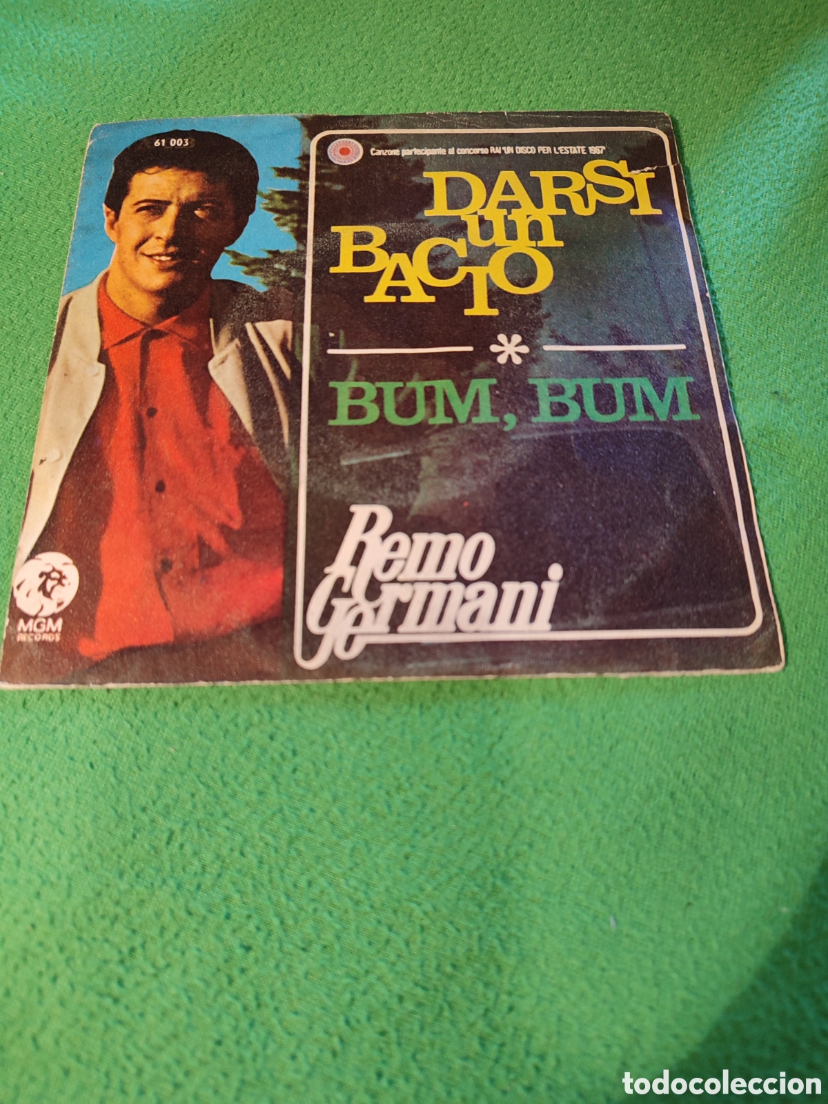 Discos de vinilo: Remo Germ&aacute;ni -Darsi un bacio - Foto 1