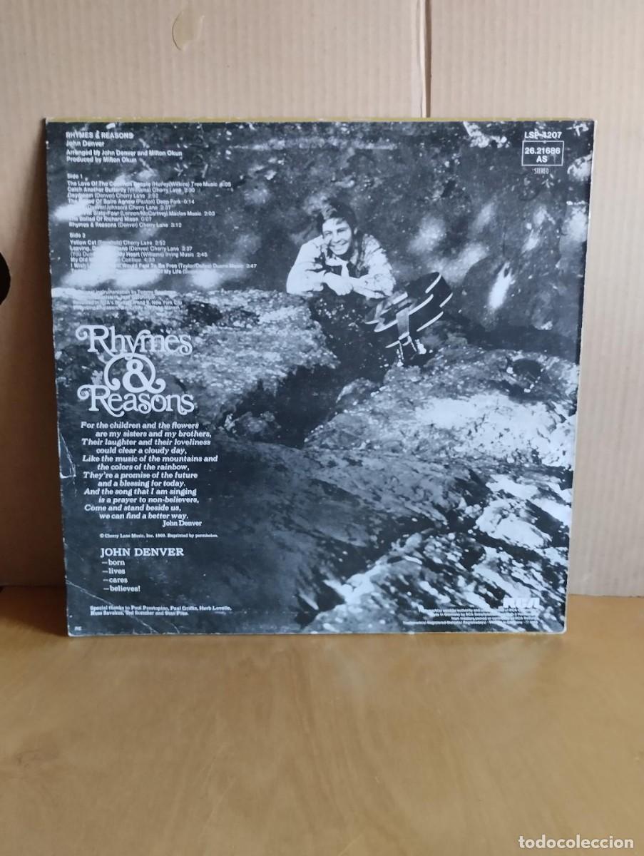 Discos de vinilo: JOHN DENVER ----- RHYMES AND REASONS - Foto 2
