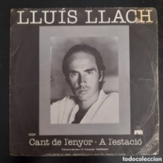 Discos de vinilo: LLUÍS LLACH – CANT DE L'ENYOR / A L'ESTACIÓ. VINIL, 7”, 45 RPM, SINGLE, PROMO
