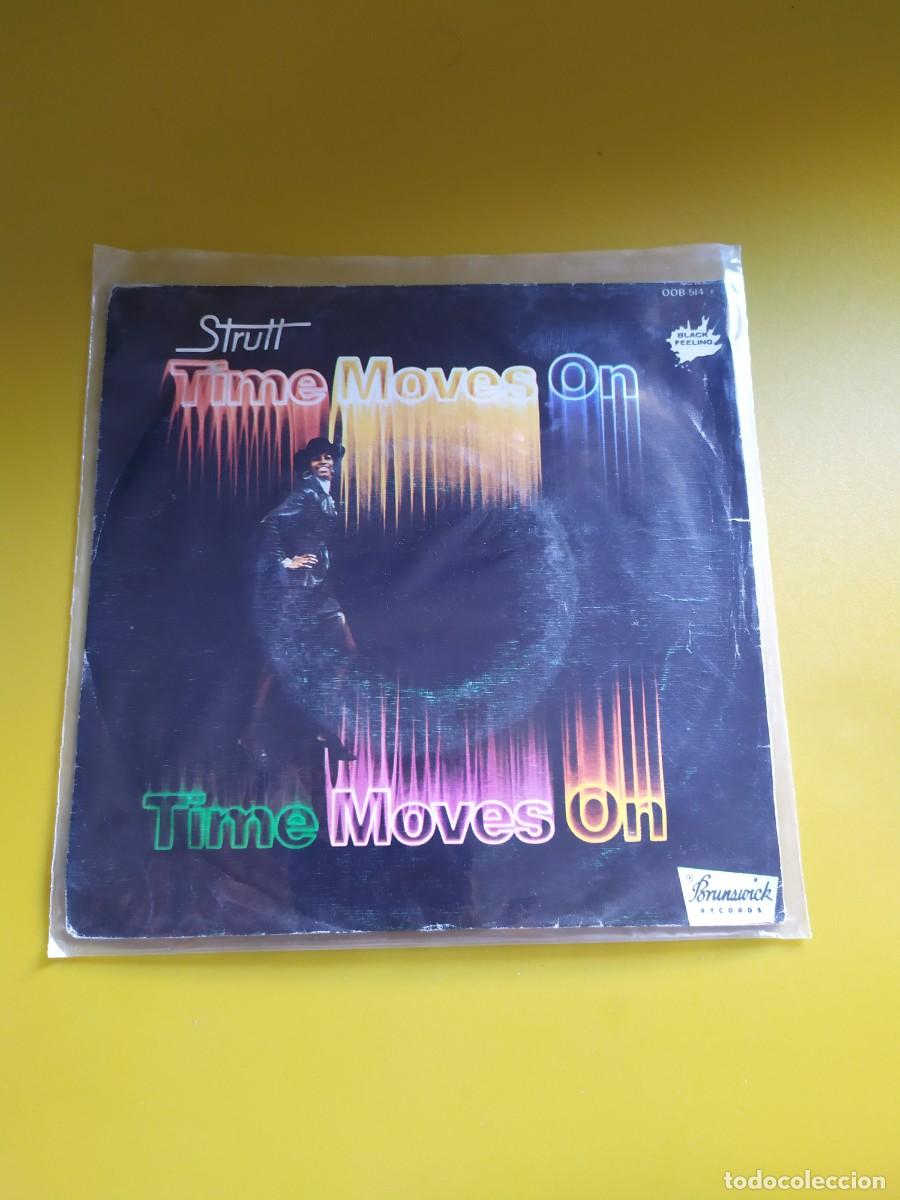 Discos de vinilo: Strutt - Time moves on / Front now Romeo 1976 - Foto 1