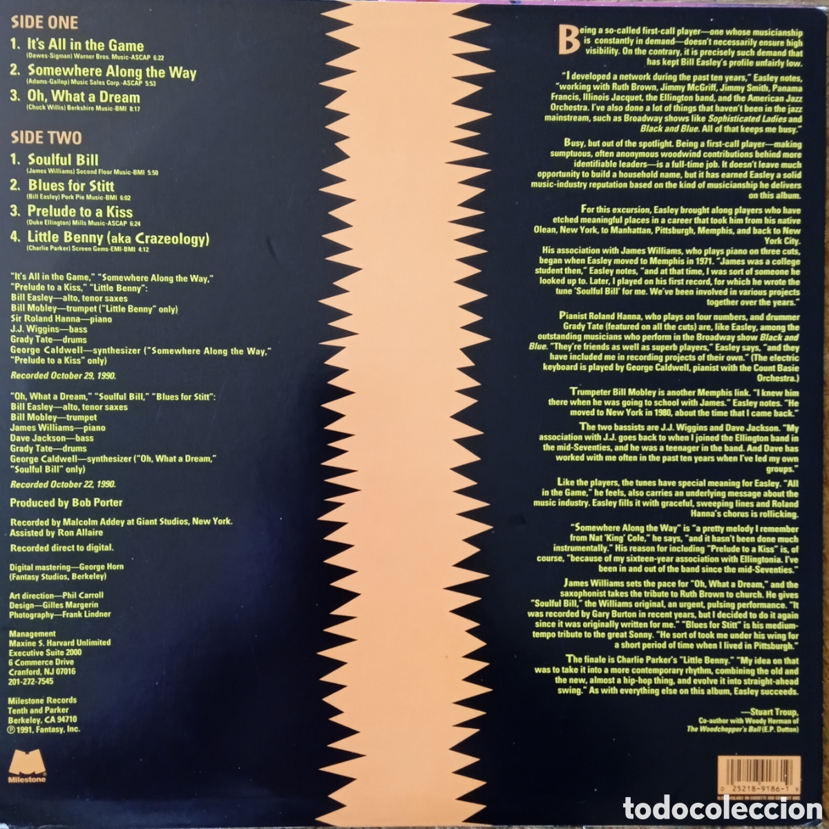 Discos de vinilo: Disco de vinilo Bill Easley - Foto 2