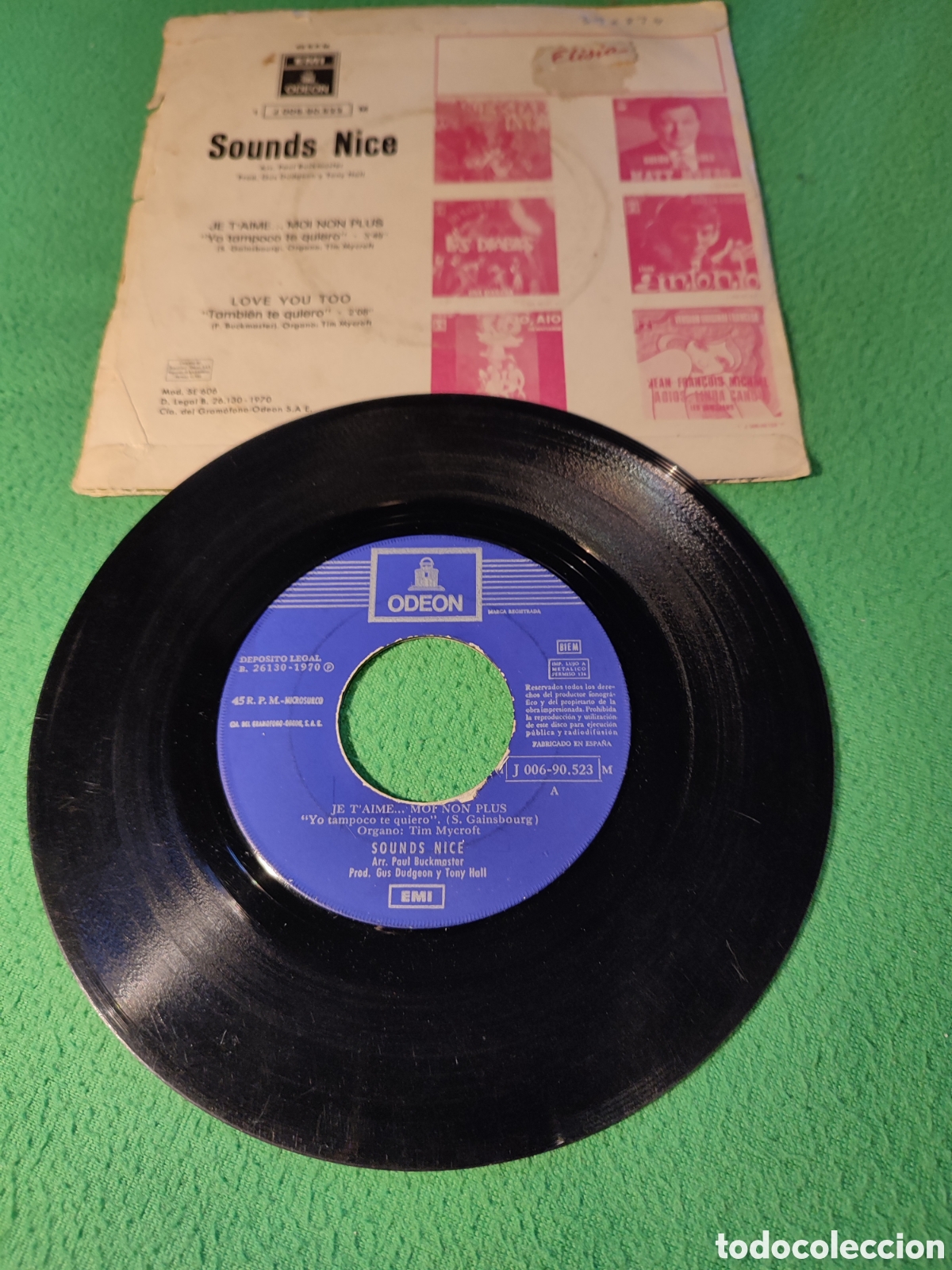Discos de vinilo: Sounds Nice - Je Taime ..moi non plus - Foto 2