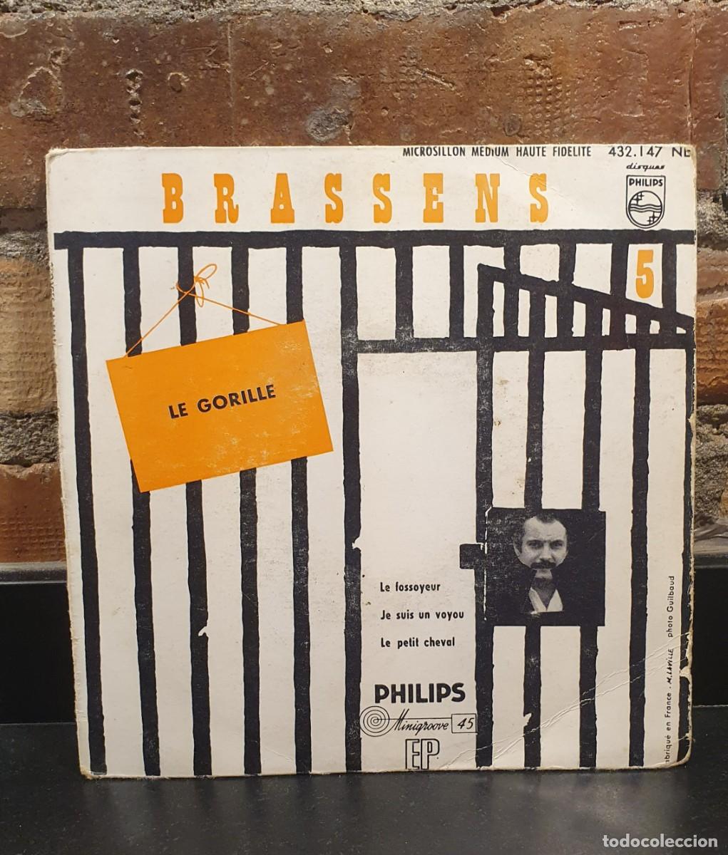 Discos de vinilo: EP George Brassens Le Gorille +3 - Foto 1