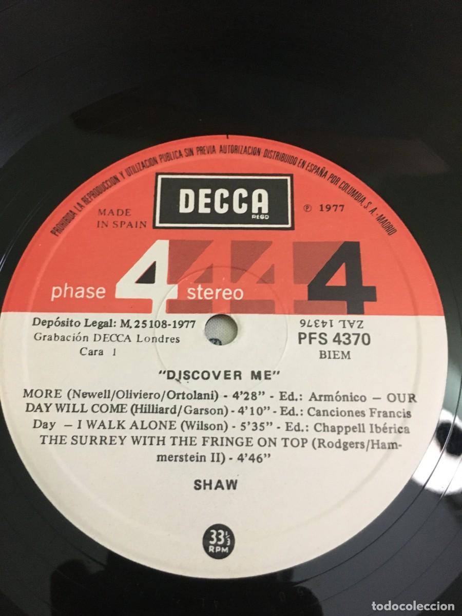 Discos de vinilo: Shaw &lrm;&ndash; Discover Me - Foto 4
