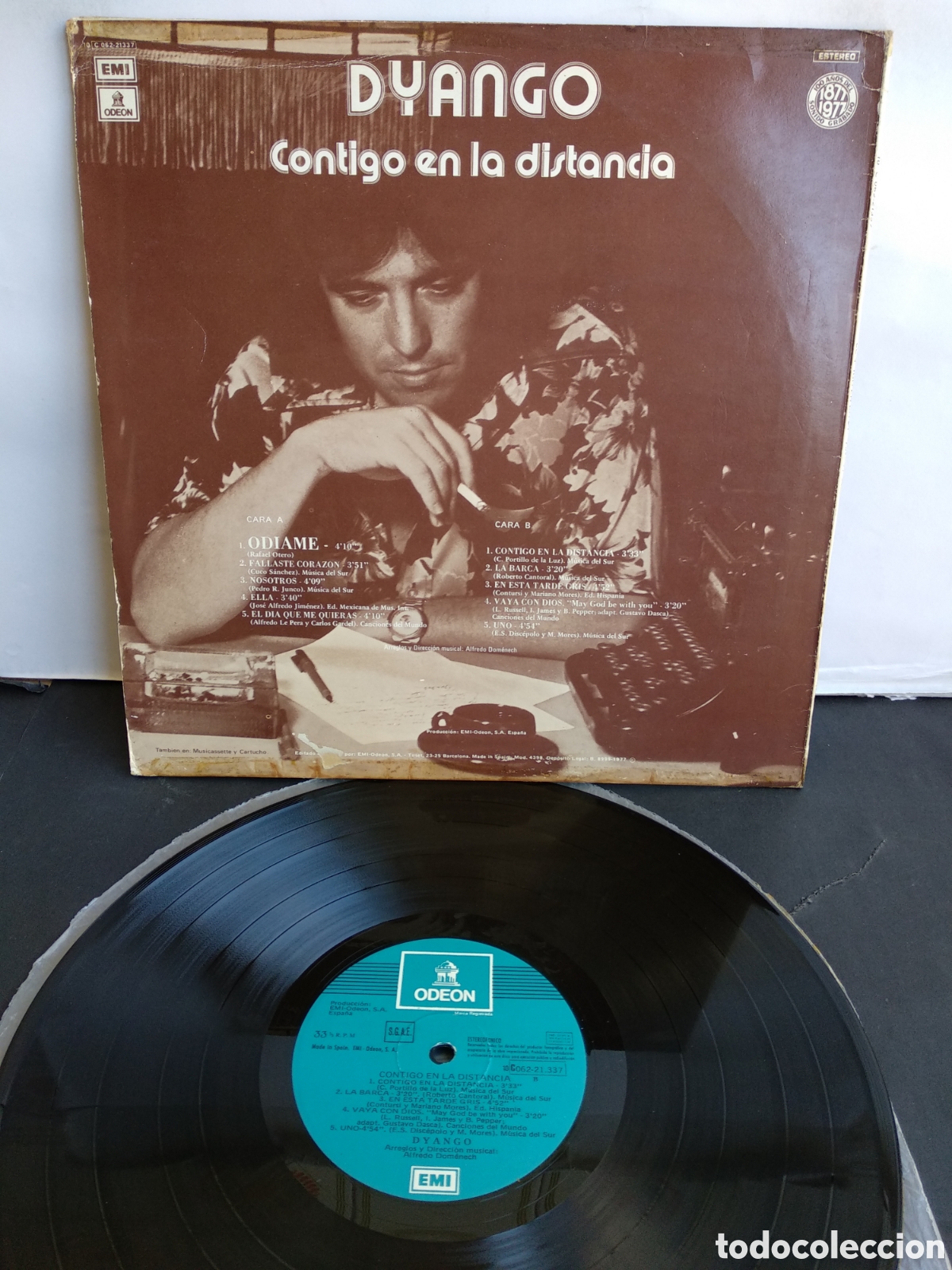 Discos de vinilo: DYANGO, CONTIGO EN LA DISTANCIA, SPAIN, EMI, 1977, J.4 - Foto 2