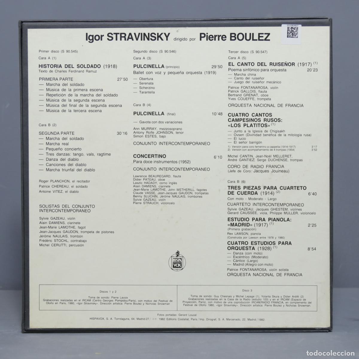 Discos de vinilo: CAJA LP. STRAVINSKY POR BOULEZ - Foto 2