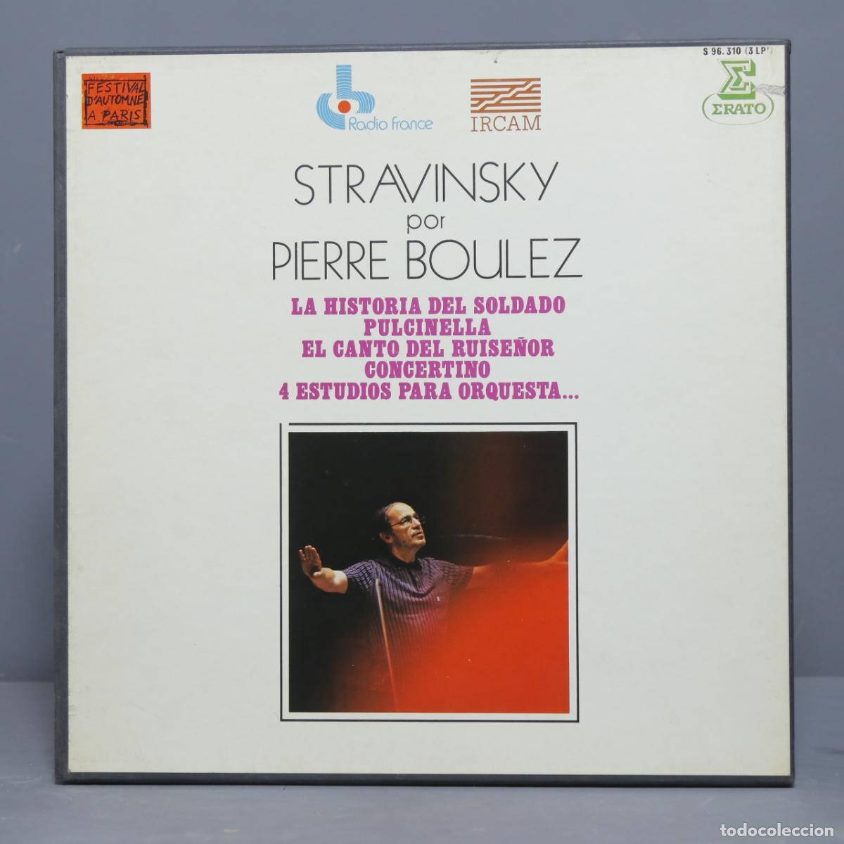 Discos de vinilo: CAJA LP. STRAVINSKY POR BOULEZ - Foto 1