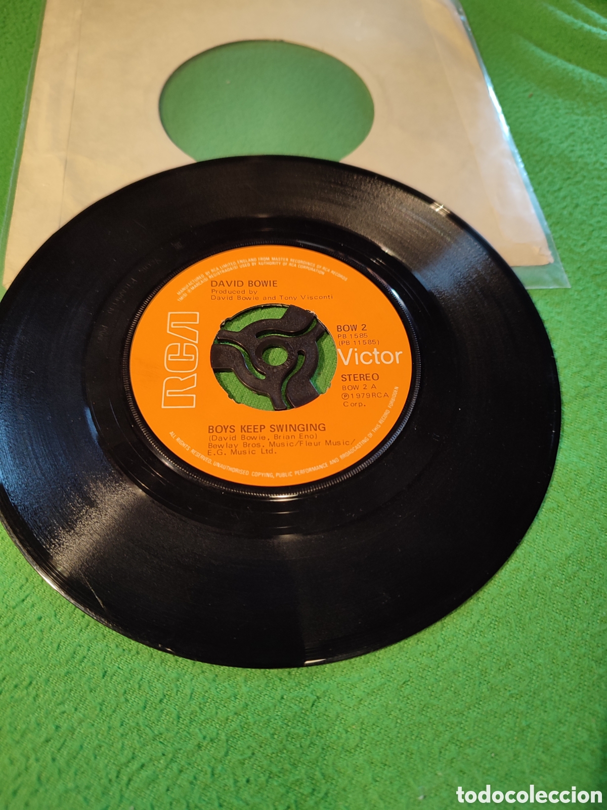 Discos de vinilo: David Bowie - Boys keep Swinging - Foto 2