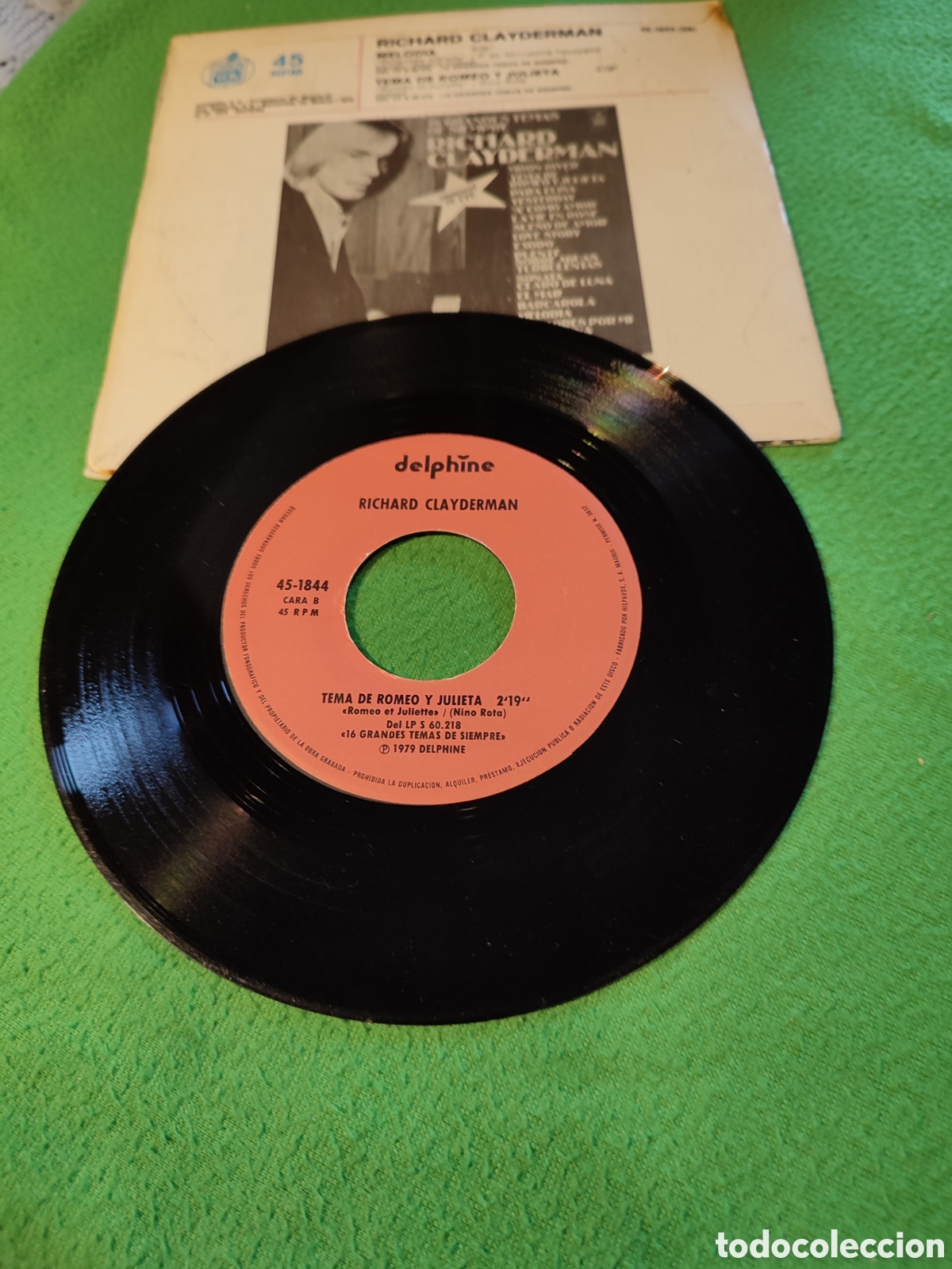 Discos de vinilo: Richard Clyderman - Tema de Romeo y Julieta - Foto 2