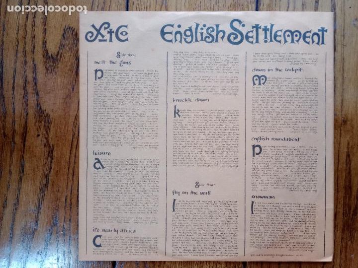 Discos de vinilo: XTC - english settlement - Foto 6