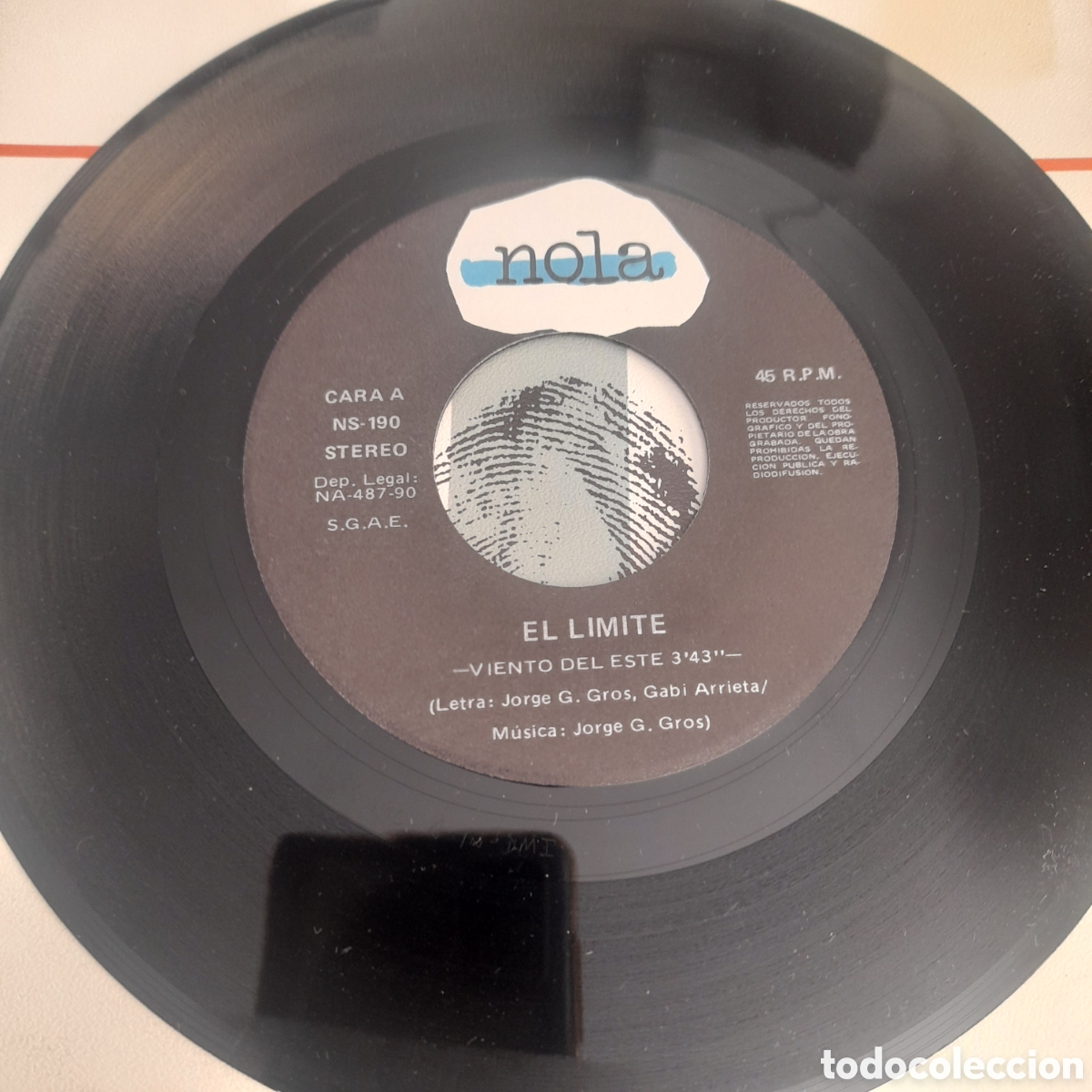 Discos de vinilo: El L&iacute;mite &ndash; Viento Del Este. Vinilo, 7&rdquo;, Single - Foto 3