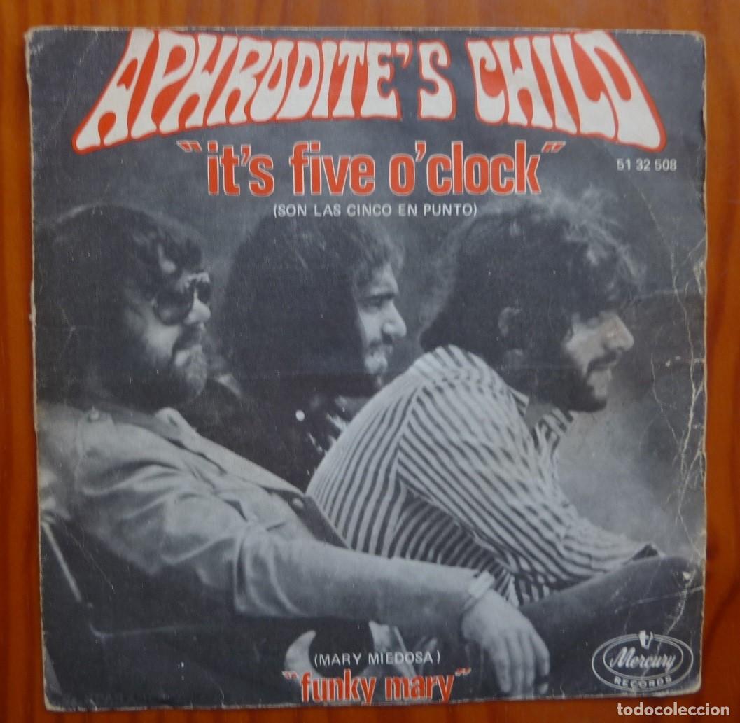 Discos de vinilo: APHRODITES CHILD / ITS FIVE OCLOCK / 1970 / SINGLE - Foto 1