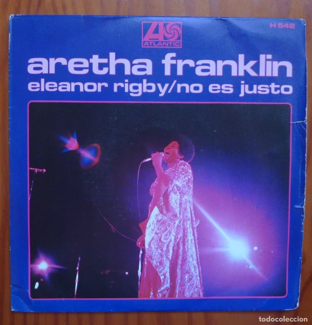 Discos de vinilo: ARETHA FRANKLIN / ELEANOR RIGBY / 1969 / SINGLE - Foto 1