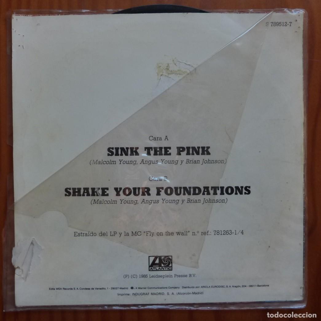 Discos de vinilo: AC/DC / SINK THE PINK / 1985 / SINGLE - Foto 2