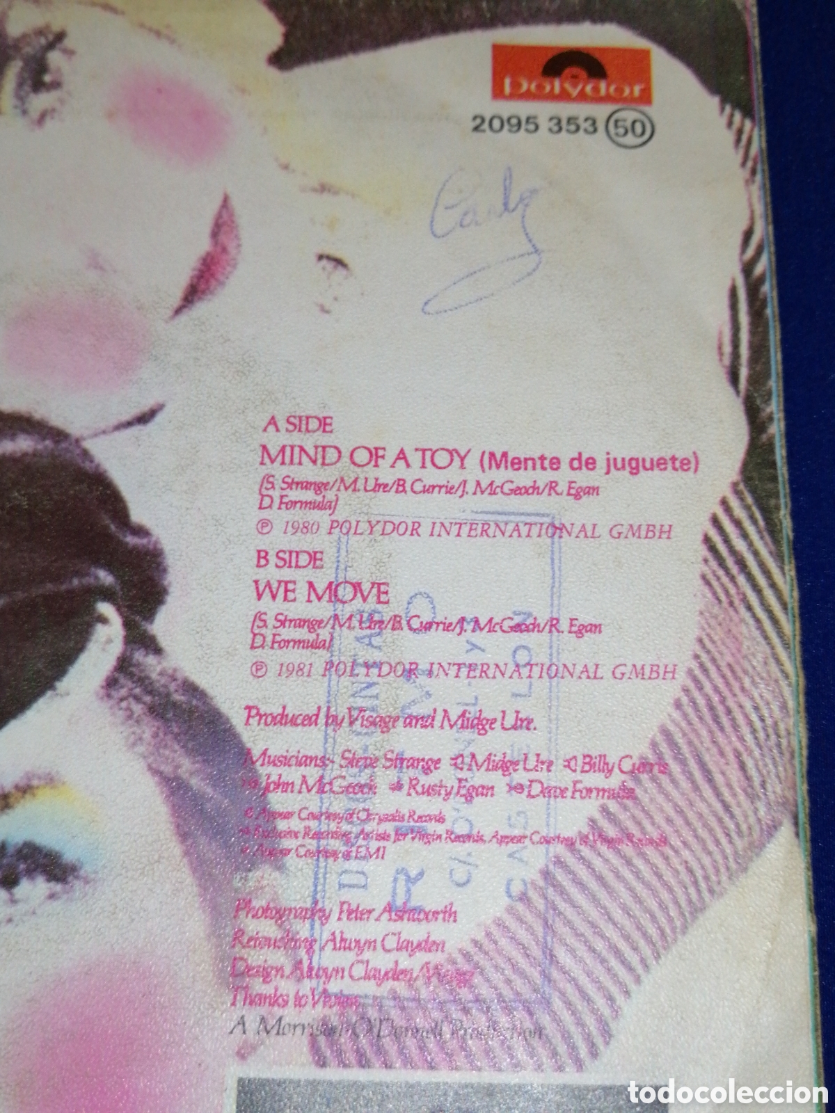 Discos de vinilo: VISAGE - MIND OF A TOY - Foto 3