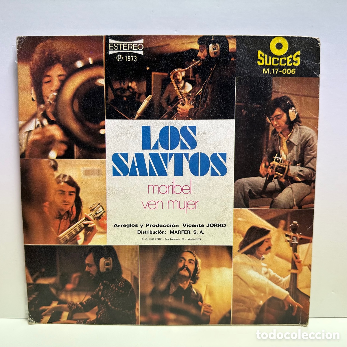Discos de vinilo: Los Santos - Maribel / Ven Mujer (7&rdquo;, Single) - Foto 2
