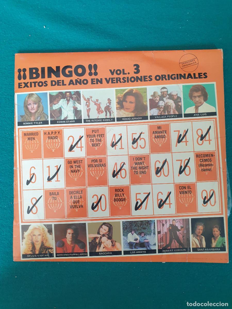Discos de vinilo: &iexcl;&iexcl;Bingo!! Vol. 3 - &Eacute;xitos Del A&ntilde;o En Versiones Originales - Foto 1