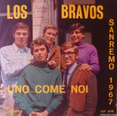 Discos de vinilo: LOS BRAVOS SINGLE SELLO TIFFANY EDITADO EN ITALIA SAN REMO 1967...