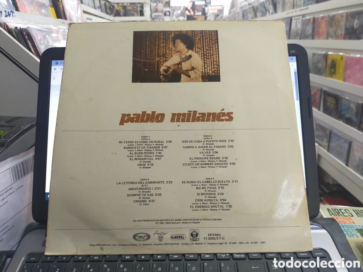 Discos de vinilo: Pablo milan&eacute;s doble LP Espa&ntilde;a 1981 - Foto 2