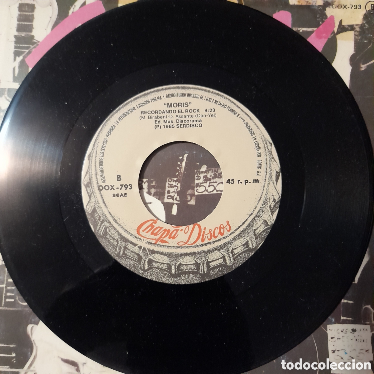 Discos de vinilo: Moris &ndash; El &Uacute;ltimo Rock. Vinilo, 7&rdquo;, Single, Promo - Foto 4