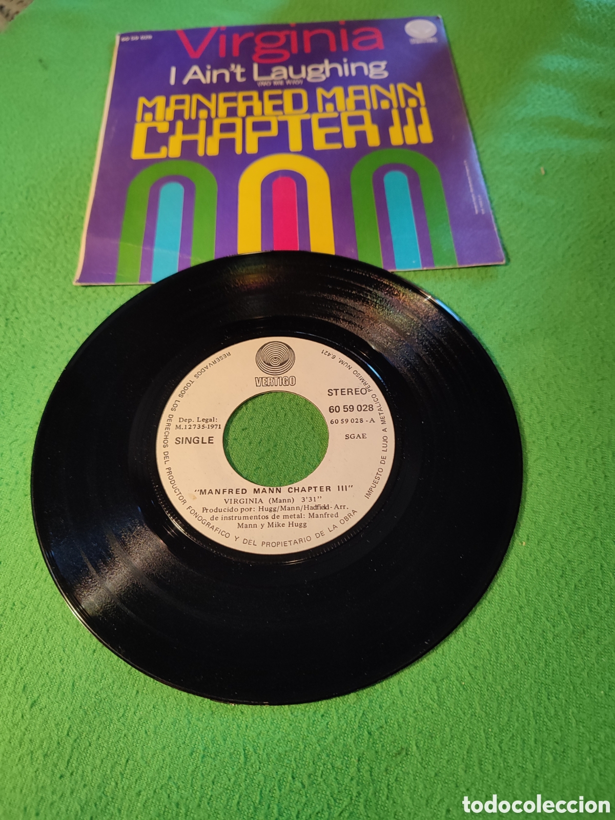 Discos de vinilo: Manfred Mann chapter III - Virginia - Foto 2