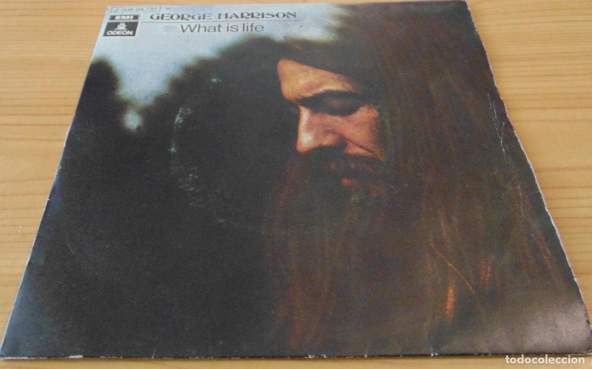 Discos de vinilo: George Harrison &ndash; What Is Life - SINGLE 1971 - Foto 1