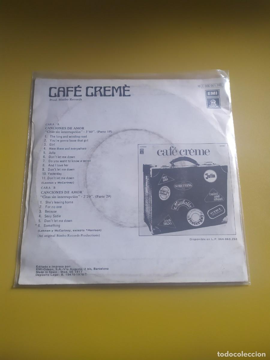 Discos de vinilo: Caf&eacute; Cr&eacute;me - Canciones de amor 1978 - Foto 2