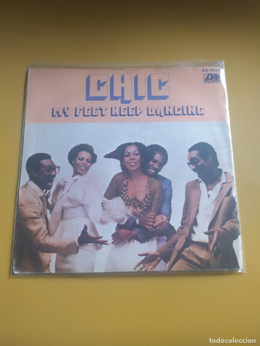 Discos de vinilo: Chic - My feet keep dancing / Will you cry 1980 - Foto 1