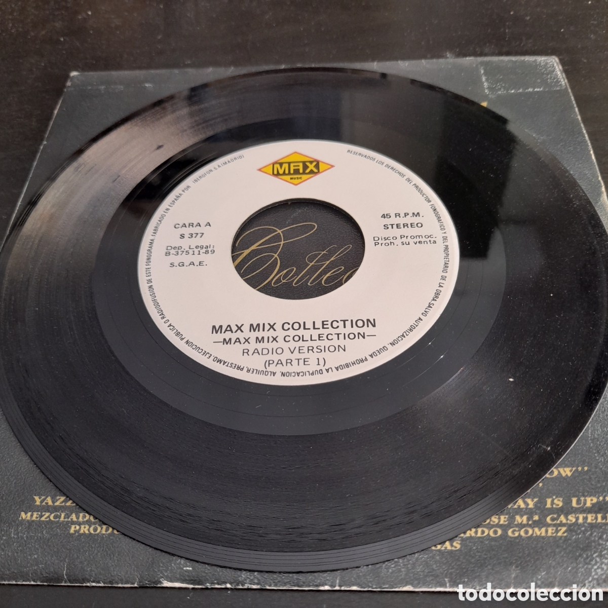 Discos de vinilo: Max Mix Collection. Vinilo, 7&rdquo;, Single, Promo 1989 - Foto 3