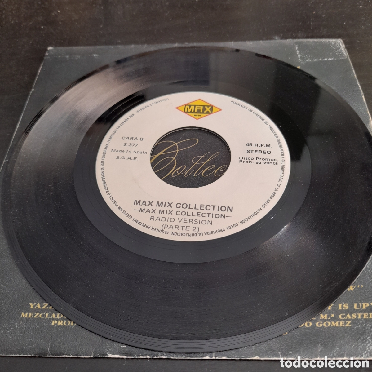 Discos de vinilo: Max Mix Collection. Vinilo, 7&rdquo;, Single, Promo 1989 - Foto 4