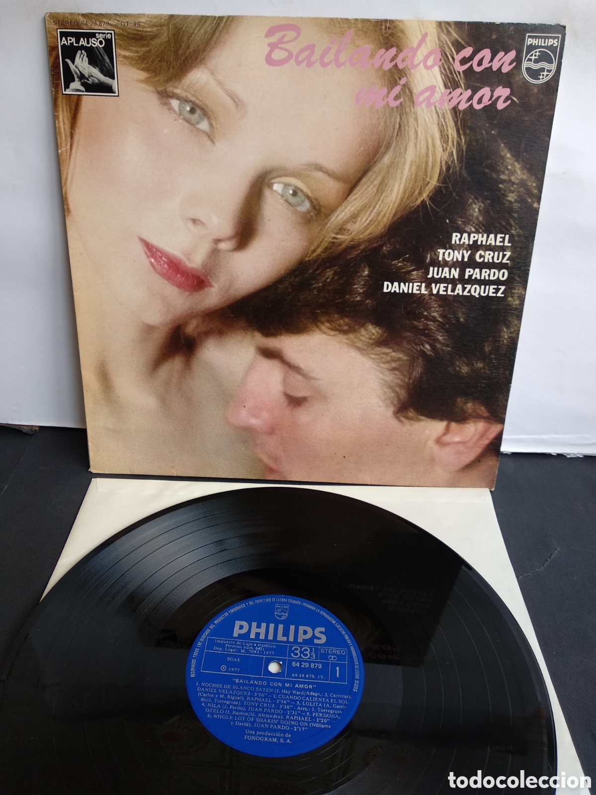 Disques de vinyle: BAILANDO CON MI AMOR, SPAIN, PHILIPS, 1977, J.5