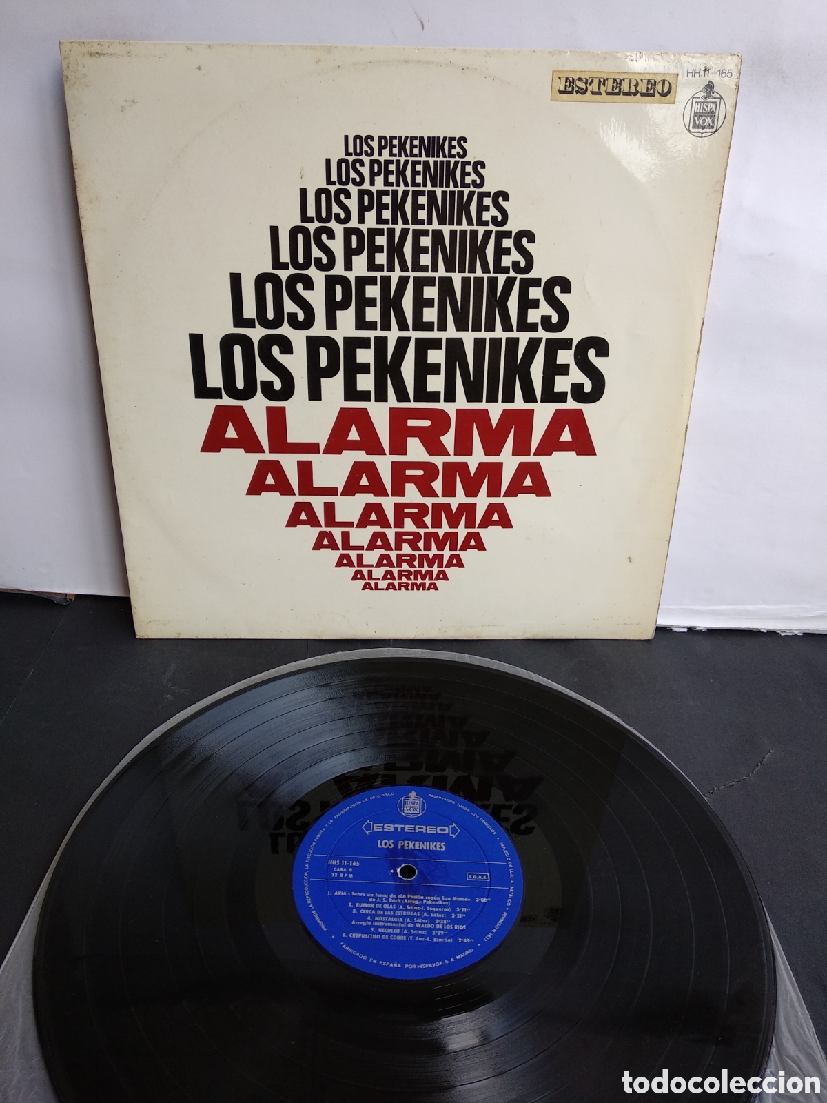 Discos de vinilo: LOS PEKENIKES, ALARMA, HISPAVOX,C.1 - Foto 1