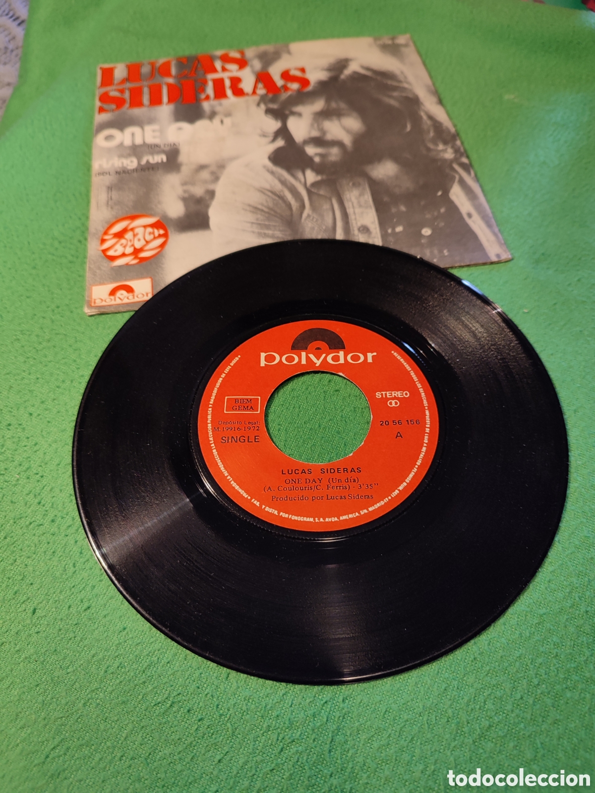 Discos de vinilo: Lucas Sideras - One day - Foto 2