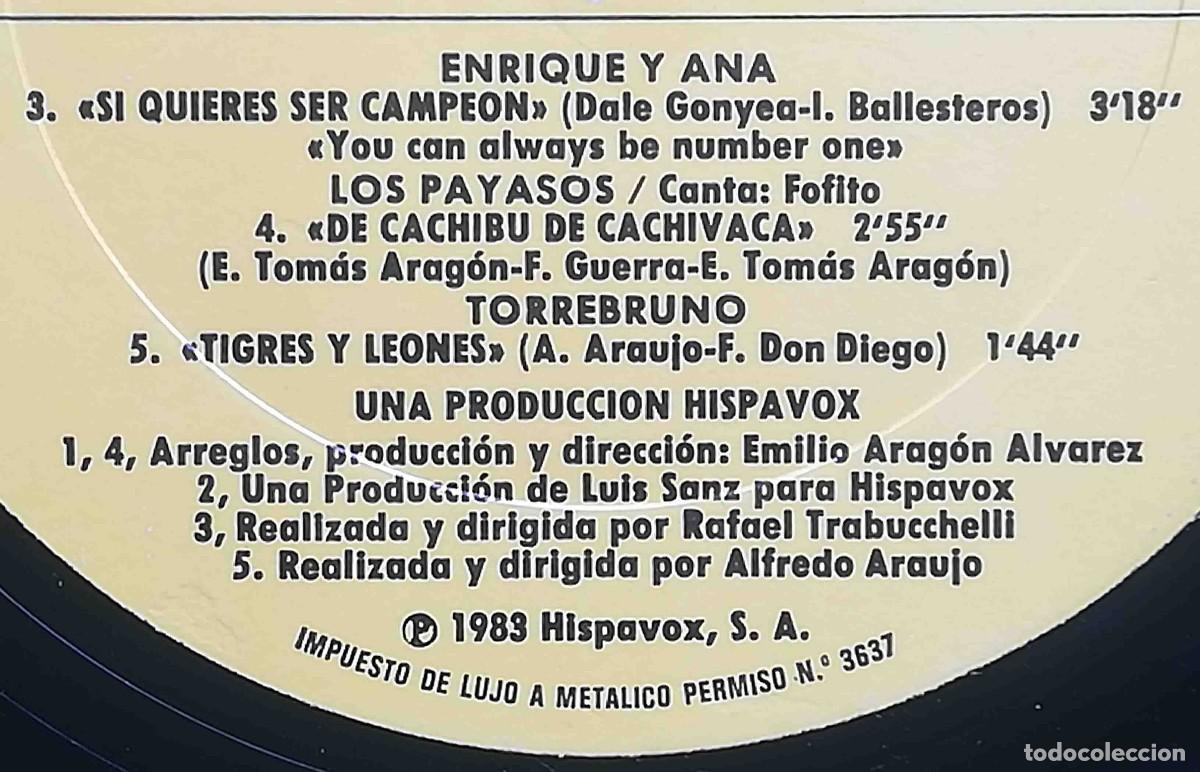 Discos de vinilo: LP Superpeques. Hispavox 1983. Solo disco. - Foto 4
