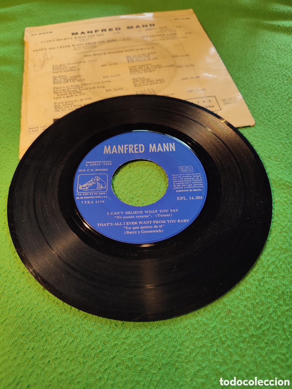 Discos de vinilo: Manfred Mann - I Cant believe....+ 3 - Foto 2
