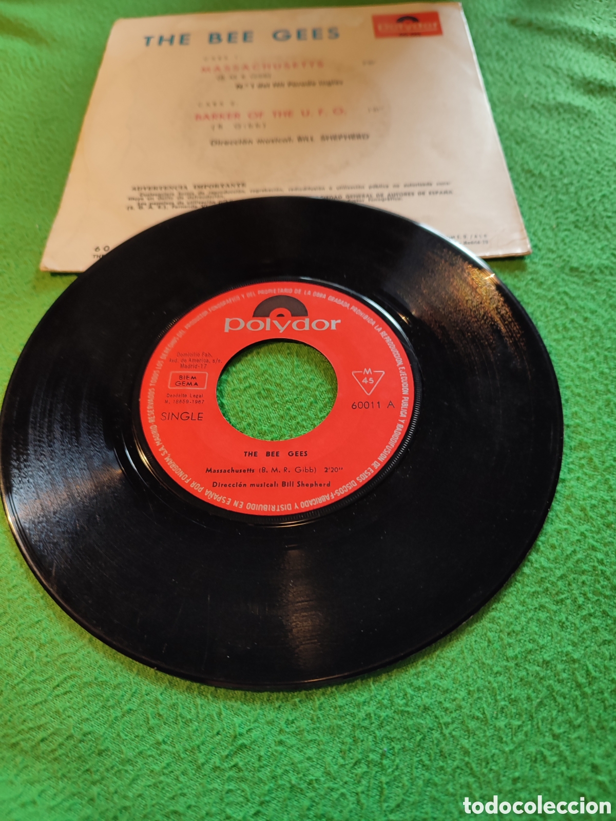 Discos de vinilo: The Bee Gees - Massschussetts - Foto 2