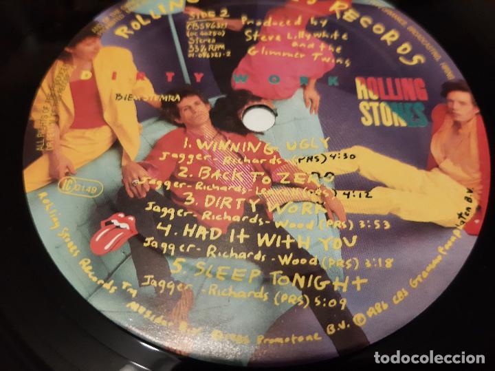 Discos de vinilo: ROLLING STONES -DIRTY WORK- (1986) LP DISCO VINILO - Foto 9