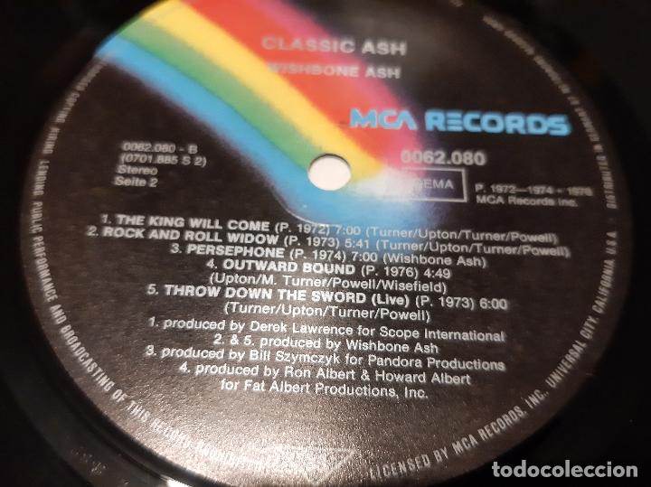 Discos de vinilo: WISHBONE ASH -CLASSIC ASH- (1977) LP DISCO VINILO - Foto 3